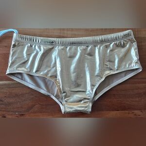 Metallic Gold Mens Sunga